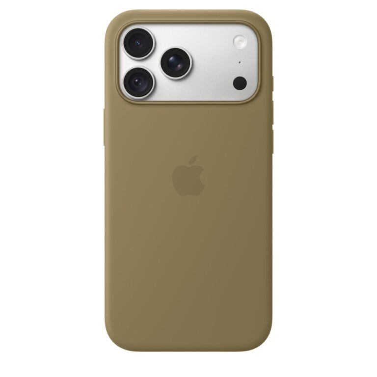 Apple iPhone 18 Pro Max Silicone Case with MagSafe Back Cover Olive