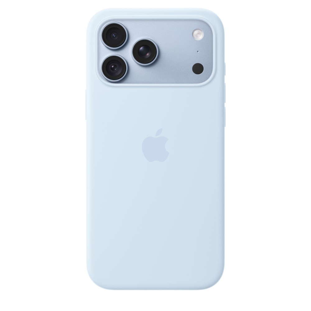 Apple iPhone 18 Pro Max Silicone Case with MagSafe - Crisp Blue Apple iPhone 18 Pro Max Silicone Case with MagSafe - Crisp Blue