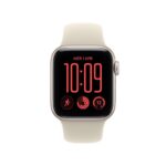 Apple Watch SE 2nd Generation Smartwatch 40mm GPS + Cellular 5G Starlight Aluminium Case Sand Sport Band S/M 64GB