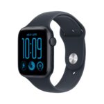 Apple Watch SE 2nd Generation Smartwatch 44mm GPS + Cellular Midnight Aluminium Case Navy Blue Sport Band S/M