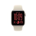 Apple Watch SE Smartwatch 40mm GPS Aluminium Case Starlight Sand Sport Band S/M OLED Display S10 Chip 50m Waterproof