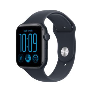 Apple Watch SE Smartwatch 44mm GPS + Cellular Midnight Aluminium Case Navy Blue Sport Band 64GB 50m Water Resistant