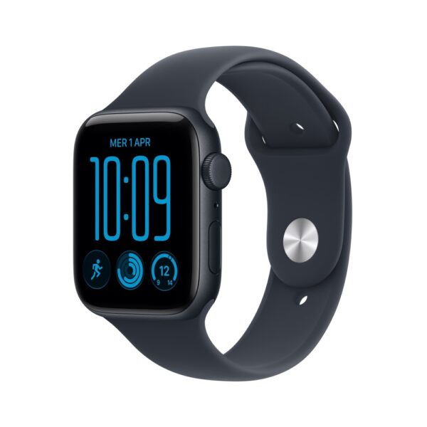 Apple Watch SE Smartwatch 44mm GPS + Cellular Midnight Aluminium Case Navy Blue Sport Band 64GB 50m Water Resistant