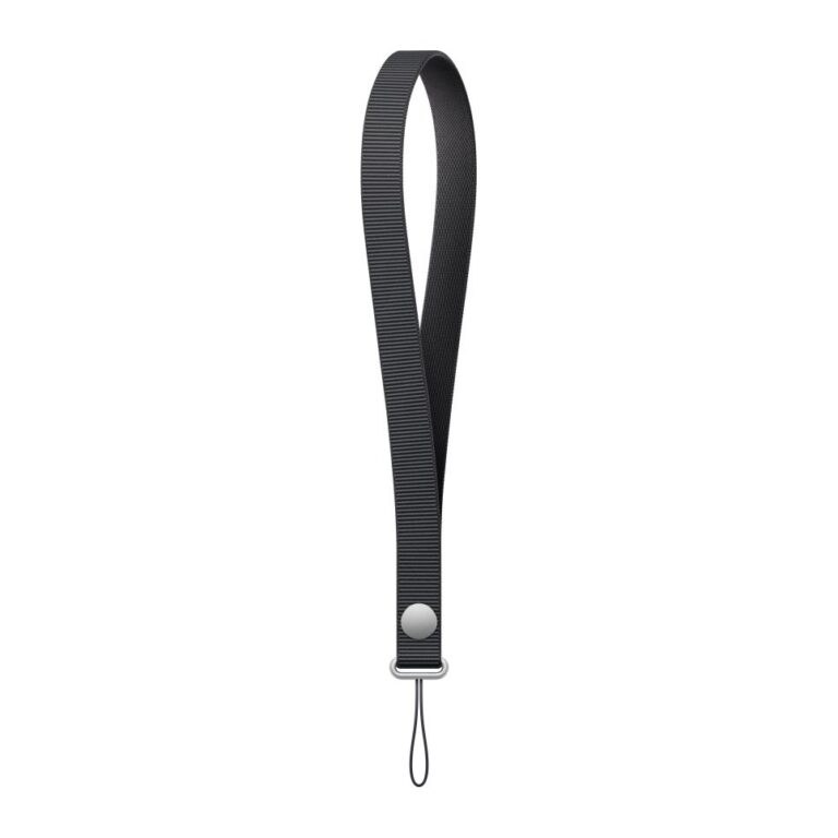 Apple Wrist Strap Black for iPhone 17 18 Pro Max and AirPods Pro 2 Cases 391 mm Length Recycled PET Material