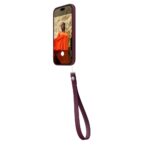Apple Wrist Strap Burgundy Recycled PET for iPhone 17 18 Pro Max Cases and AirPods Pro 2 391mm
