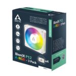 ARCTIC BioniX P12 A-RGB 120 mm PWM Fan 3 Pack White 76 CFM Airflow