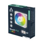 ARCTIC BioniX P12 A-RGB 120 mm PWM Fan with Daisy Chain Fluid Dynamic Bearing White