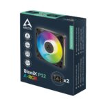 ARCTIC BioniX P12 A-RGB 120mm PWM Case Fan with Daisy Chain Black