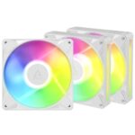 ARCTIC BioniX P14 A-RGB 140 mm PWM Case Fan 3 Pack White with Daisy Chain