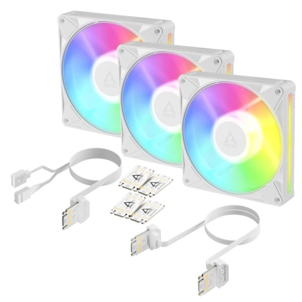 ARCTIC BioniX P14 A-RGB 140 mm PWM Case Fan 3 Pack White with Daisy Chain
