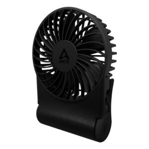 ARCTIC Summair 2Go Handheld Fan 77 Hour Battery Life 5000 mAh Rechargeable 3 Speeds Black