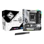 ASRock B760M Steel Legend Wi-Fi Intel B760 Motherboard LGA 1700 micro ATX DDR5 Wi-Fi 6E