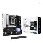 ASRock B860M Pro RS WiFi Motherboard Intel B860 LGA 1851 micro ATX DDR5 Wi-Fi 6E