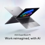 ASUS ExpertBook P5 Laptop 14" WQXGA 144Hz Intel Core Ultra 7 258V 32GB LPDDR5x 512GB SSD Windows 11 Home Grey UK English