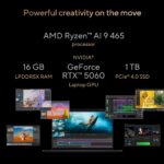 ASUS ProArt P16 Laptop 16" 3K OLED Ryzen AI 9 465 16GB 1TB SSD RTX 5060 Windows 11 Home Black