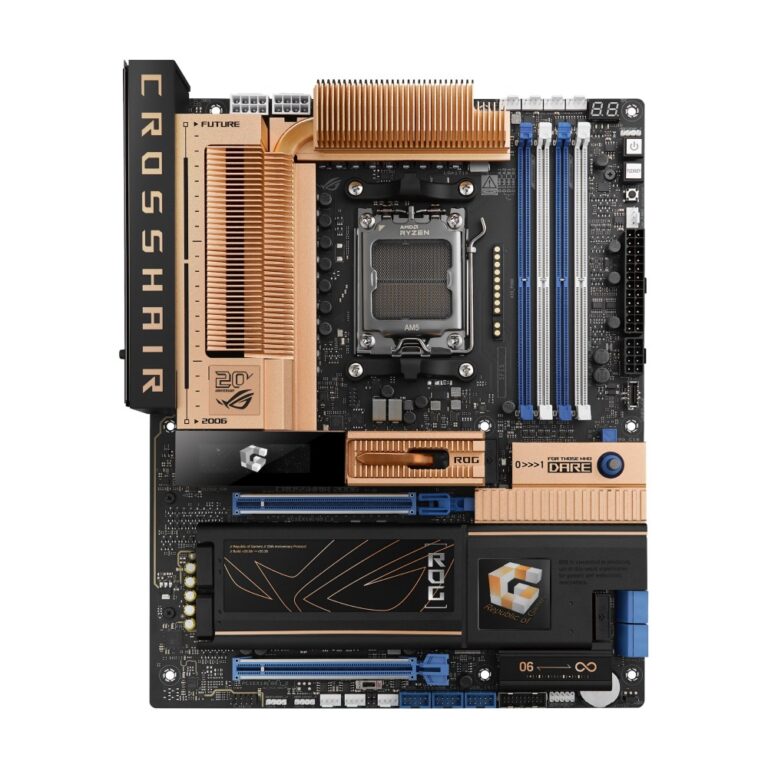 ASUS ROG Crosshair 2006 AMD X870E AM5 ATX Motherboard DDR5 Black Gold