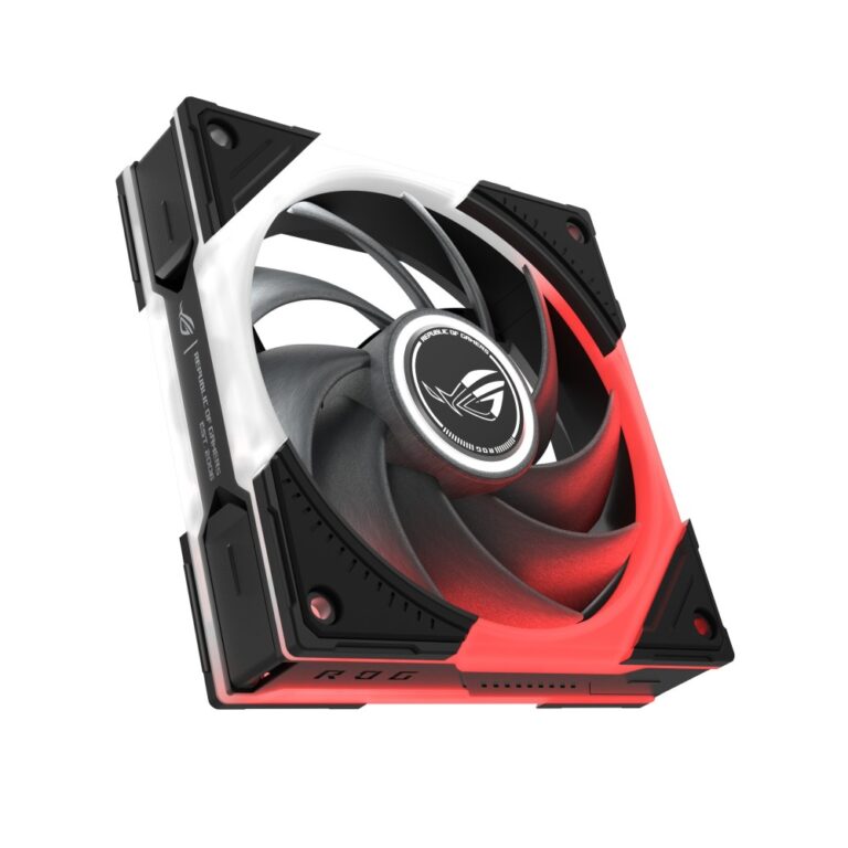 ASUS ROG Eurux GR120 ARGB Case Fan 120mm Black PWM Fluid Dynamic Bearing 85 CFM 2600 RPM 1 Pack
