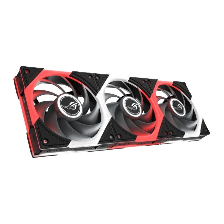 ASUS ROG Eurux GR120 ARGB Fan 120mm PWM Fluid Dynamic Bearing 3 Pack Black Computer Case Cooling