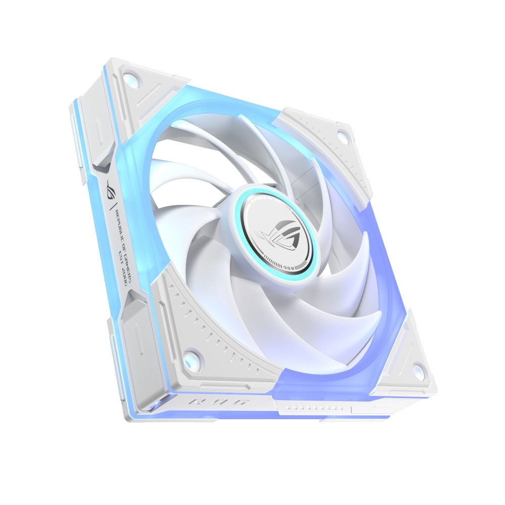 ASUS ROG Eurux GR120 ARGB Fan 120mm White Single Pack with PWM Support and Fluid Dynamic Bearing ASUS ROG Eurux GR120 ARGB Fan 120mm White Single Pack with PWM Support and Fluid Dynamic Bearing