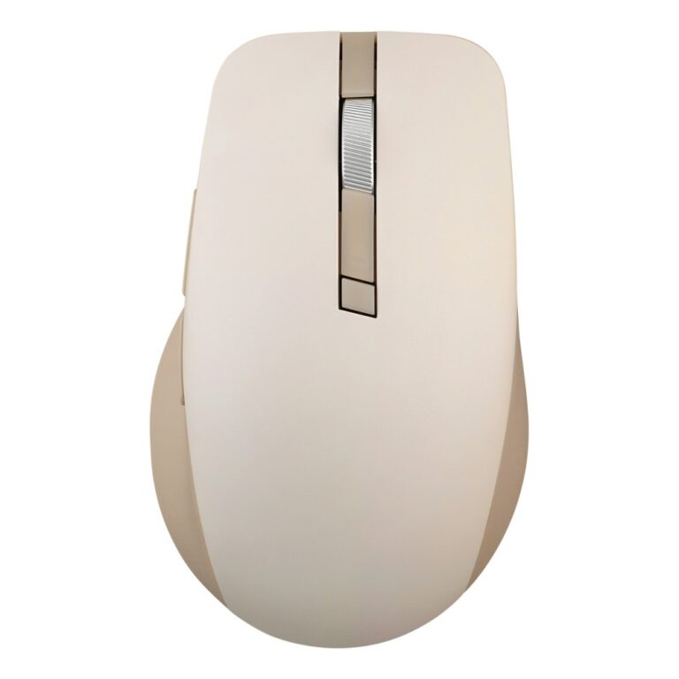 ASUS SmartO MD200 Silent Plus Wireless Mouse 4200 DPI 6 Programmable Buttons Bluetooth 5.0 Ambidextrous Beige