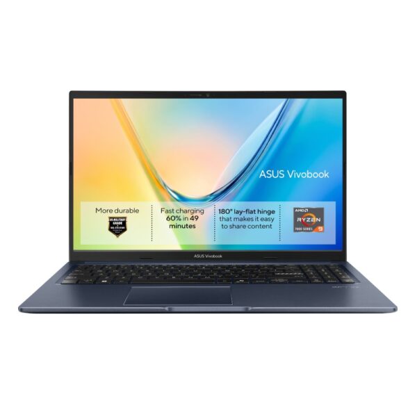 ASUS Vivobook 15 M1502XA 15.6" Full HD Laptop AMD Ryzen 7 7840HS 8GB DDR5 512GB SSD Windows 11 Home Quiet Blue