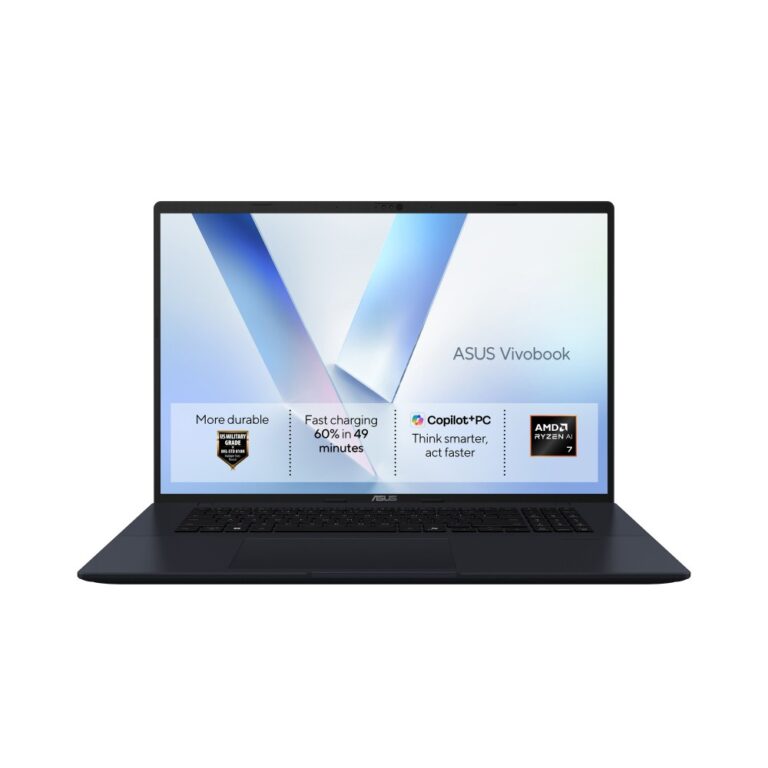 ASUS Vivobook 18 Laptop 18" WUXGA 144 Hz AMD Ryzen AI 5 430 16 GB DDR5 512 GB SSD Windows 11 Home Copilot+ PC Blue