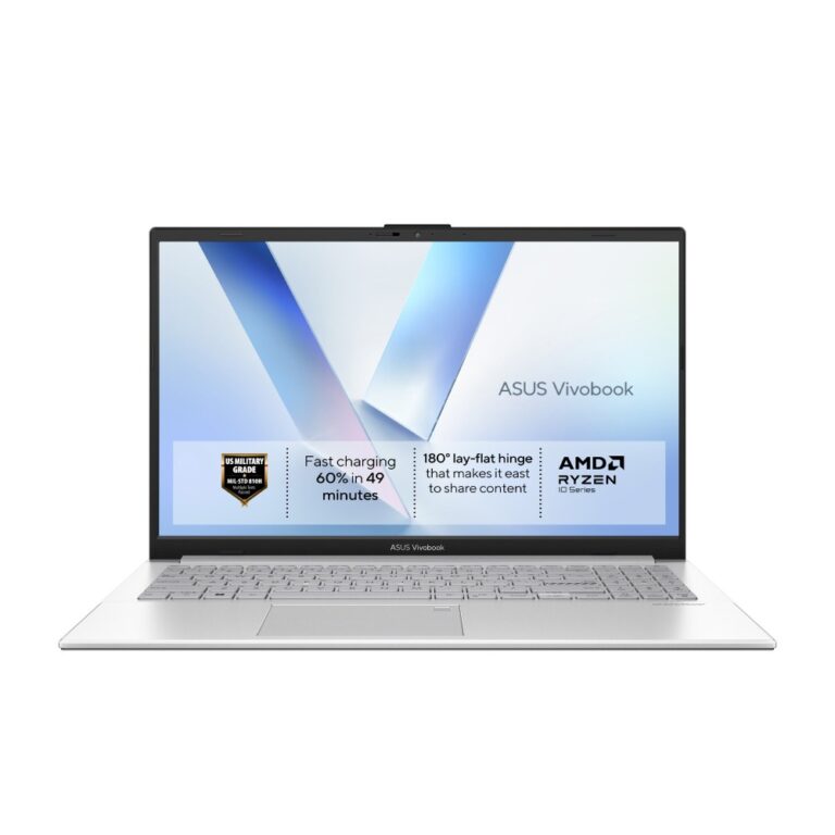 ASUS Vivobook Go 15 Laptop 15.6" Full HD AMD Ryzen 5 40 8GB LPDDR5 256GB SSD Wi-Fi 6E Windows 11 Home Silver