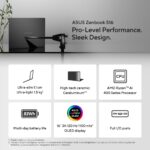 ASUS Zenbook S16 Laptop 16" 3K OLED 120Hz Ryzen AI 9 465 16GB LPDDR5x 1TB SSD Wi-Fi 7 Windows 11 White