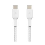 Belkin CAB004BT1MWH Braided USB-C to USB-C Charging Cable 1 m White