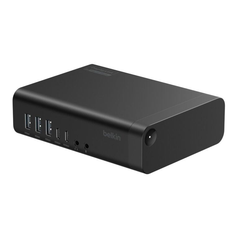 Belkin Connect Universal 16-in-1 Triple Display Docking Station USB-C 100W Power Delivery 2.5Gb Ethernet HDMI Black