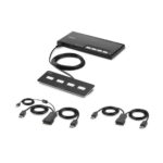 Belkin F1DN204MOD-PP-4 Secure Modular KVM Switch 4 Port DisplayPort 4K Ultra HD Black