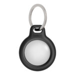 Belkin Secure Holder with Key Ring Case for AirTag Black Scratch Resistant Twist and Lock Design