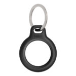 Belkin Secure Holder with Key Ring Case for AirTag Black Scratch Resistant Twist and Lock Design