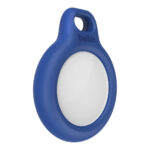 Belkin Secure Holder with Key Ring Case for AirTag Blue Scratch Resistant Twist and Lock Design