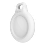 Belkin Secure Holder with Key Ring Case for AirTag Twist-and-Lock Scratch Resistant White