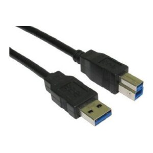 Cables Direct USB3-801 USB Cable USB 3.2 Gen 1 1 m USB A to USB B Black