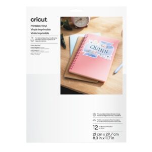 Cricut 2011883 White Vinyl Photo Paper A4 21x29.7 cm 12 Sheets Pack