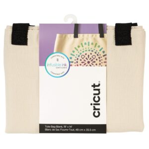 Cricut Infusible Ink Blank Tote Bag Large Compatible for Heat Press Transfers Beige and Black Colour Variants