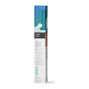 Cricut Smart Vinyl Matless Permanent Sampler 13 x 12 in 3 Sheets Mint Aqua Blue
