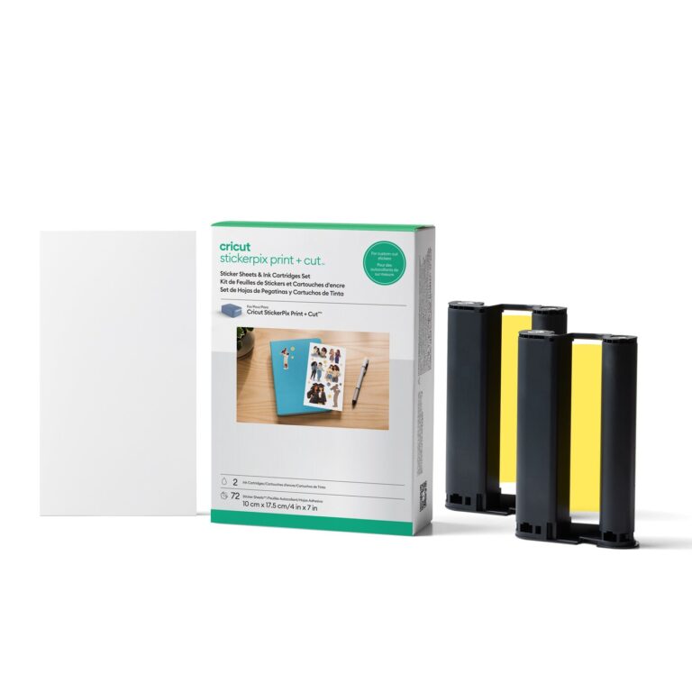 Cricut StickerPix Print + Cut sticker sheets and ink cartridge set