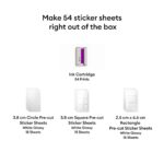 Cricut StickerPix Print pre-cut sticker sheets and ink cartridge set – view 2