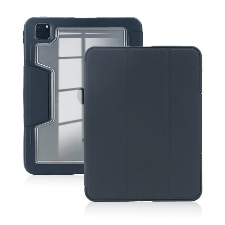 DEQSTER 40-2000071 Folio Tablet Case for 13" iPad Pro M4 2024 Black Shockproof Stand Pen Loop