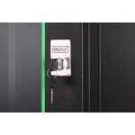 Digitus Dynamic Basic series Wall-mounted rack 12U 600x600mm Steel Black Glass Door with Key Lock