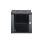 Digitus Dynamic Basic series Wall-mounted rack 12U 600x600mm Steel Black Glass Door with Key Lock