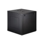 Digitus Dynamic Basic series Wall-mounted rack 12U 600x600mm Steel Black Glass Door with Key Lock