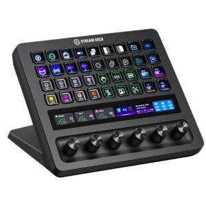 Elgato Stream Deck + XL 36 Button Programmable LCD Control Panel USB Type-C Black