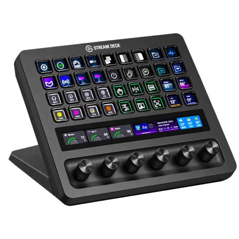 Elgato Stream Deck + XL 36 Button Programmable LCD Control Panel USB Type-C Black