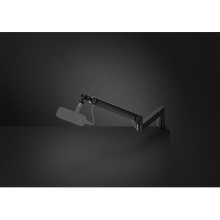 Elgato Wave Mic Arm Pro Low Profile Boom Microphone Stand Metal Desk Mount 3kg Max Load 75cm Length Black