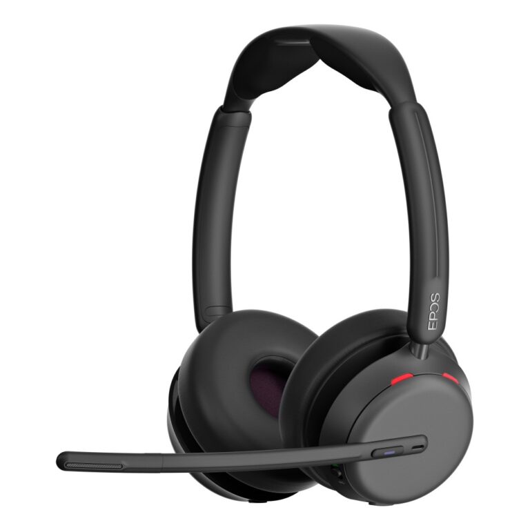 EPOS IMPACT 1000 Wireless Headset Active Noise Canceling Boom Microphone USB-C Bluetooth Teams Certified Black