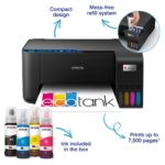 Epson EcoTank ET-2861 All-in-One Inkjet Printer Colour Print Scan Copy Wi-Fi USB Black
